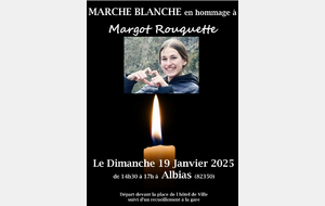 Marche blanche en hommage à Margot