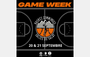 Game Week du 20 et 21 Septembre