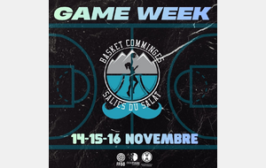 Game week du 14, 15 et 16 Novembre