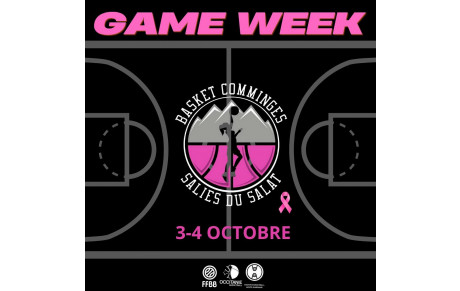 Game week du 2 et 3 Octobre